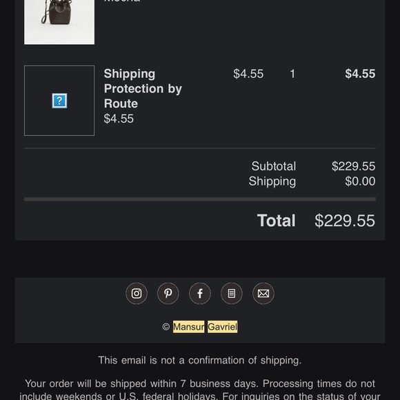 Mini Mini Mansur Gavriel Dark Brown Crossbody Bucket Bag - Picture 2 of 5